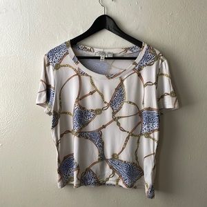 Vintage St. John Patterned Tee